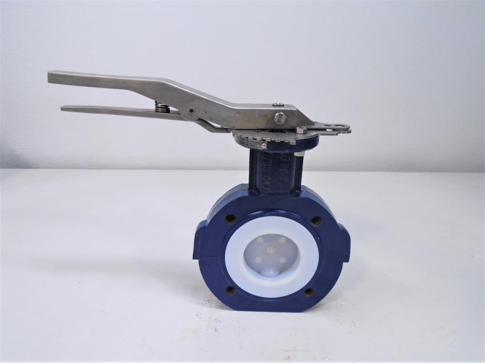 Sure Seal LBF 3" 150# Ductile Iron/Teflon Lug Butterfly Valve, LBF3L1VPP01